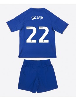 Billige Leicester City Oliver Skipp #22 Hjemmedraktsett Barn 2025-26 Kortermet (+ Korte bukser)